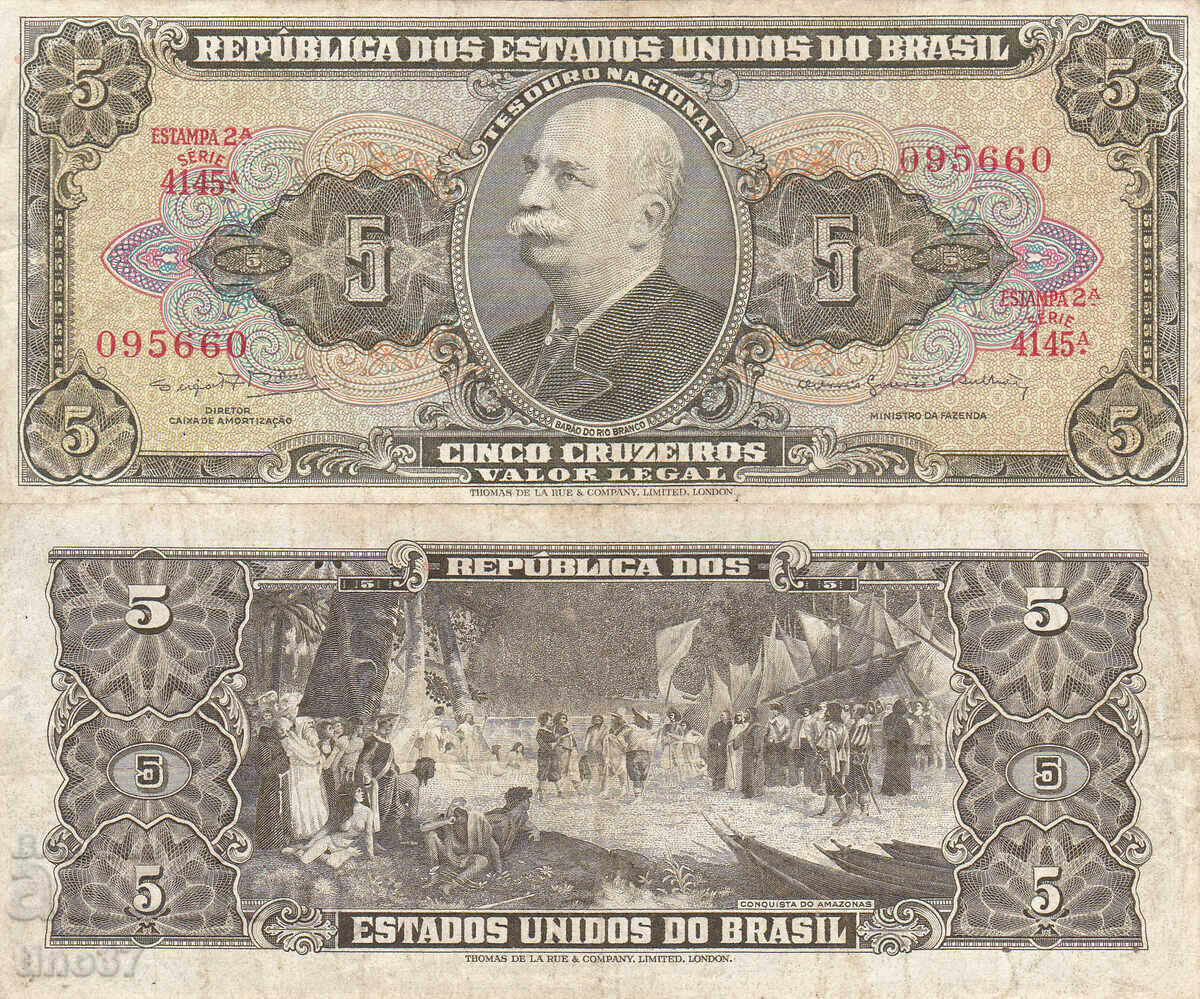 tino37- BRAZILIA - 5 CRUZEIROS - 1962/64