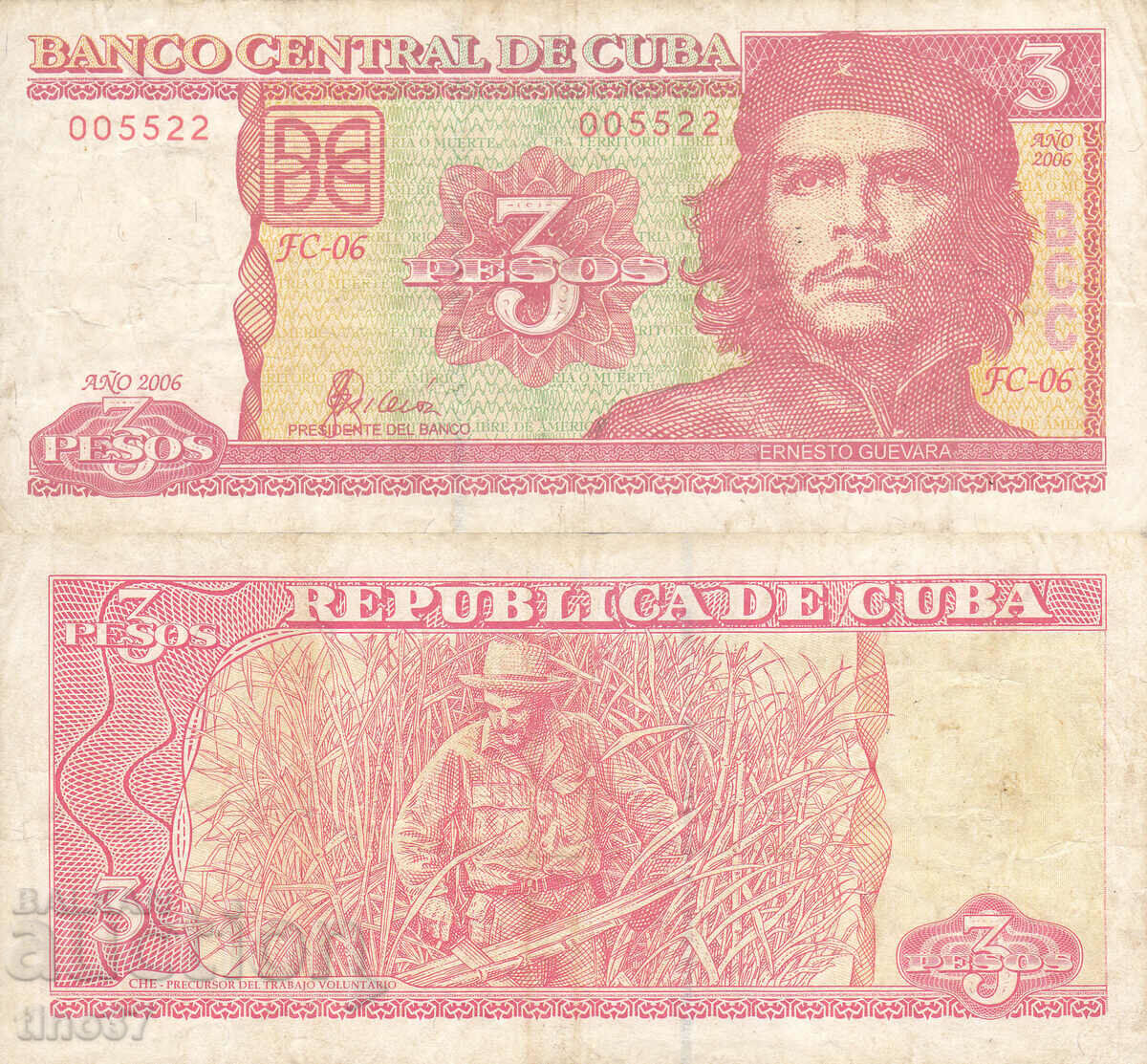 tino37- CUBA - 3 PESOS - 2006