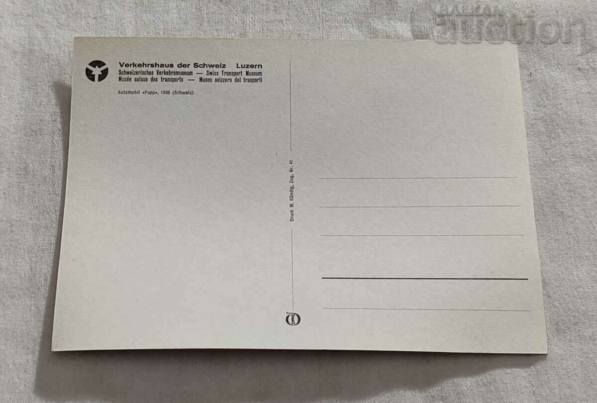 RETRO CAR POPP 1898 MUSEUM LUZERN P.K. with price 3.00 BGN | € 1.53