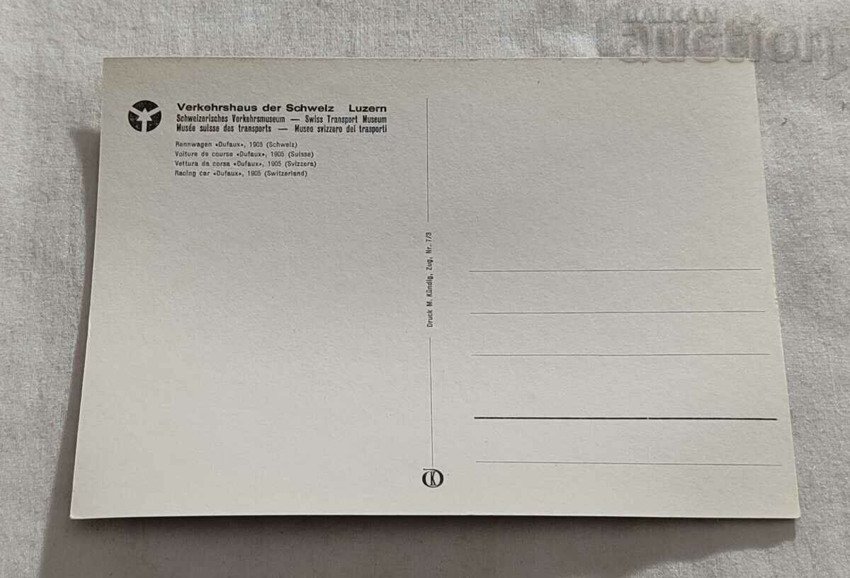 RETRO CAR DUFAUX 1905 MUSEUM LUZERN P.K. with price 3.00 BGN | € 1.53 RETRO CAR DUFAUX 1905 MUSEUM LUZERN P.K. with price 3.00 BGN | € 1.53