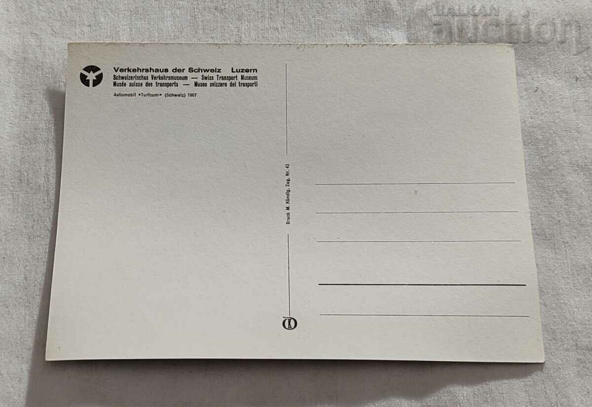 RETRO CAR TURICUM 1907 MUSEUM LUZERN P.K. with price 3.00 BGN | € 1.53