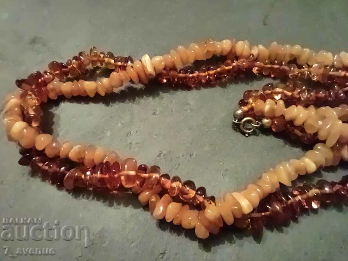 Nice old amber necklace, double row, 25,03.24 with price 250.00 BGN | € 127.82