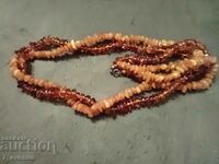 Nice old amber necklace, double row, 25,03.24
