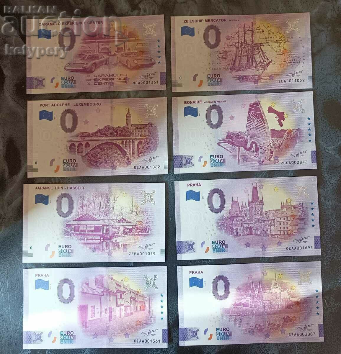 0 EURO SOUVENIR BANKNOTES