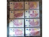 0 EURO SOUVENIR BANKNOTES