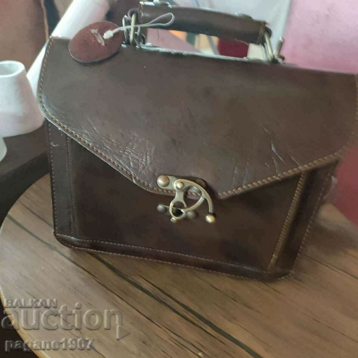 Genuine leather handbag