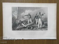 1860 - СТАРА ГРАВЮРА - Индийско въстание 1857-1859 г.+
