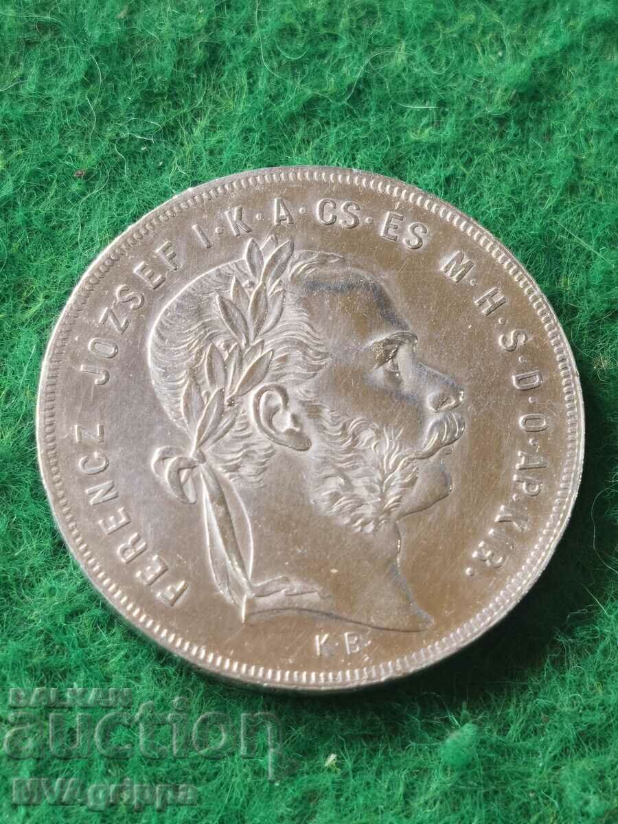 1 florin Franz Joseph 1876