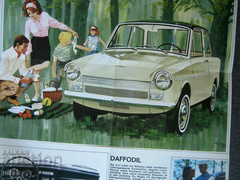 Auction DAF Daffodil car old advertising brochure catalog Auction DAF Daffodil car old advertising brochure catalog