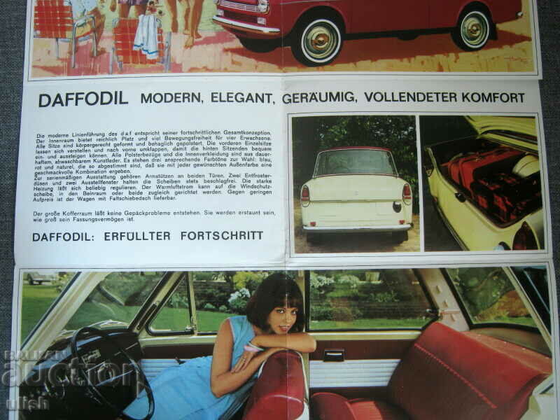 Delivery of DAF Daffodil car old advertising brochure catalog Delivery of DAF Daffodil car old advertising brochure catalog