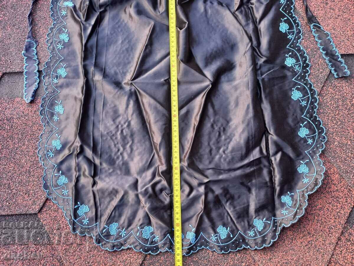 Auction Authentic old satin apron folk costume Auction Authentic old satin apron folk costume