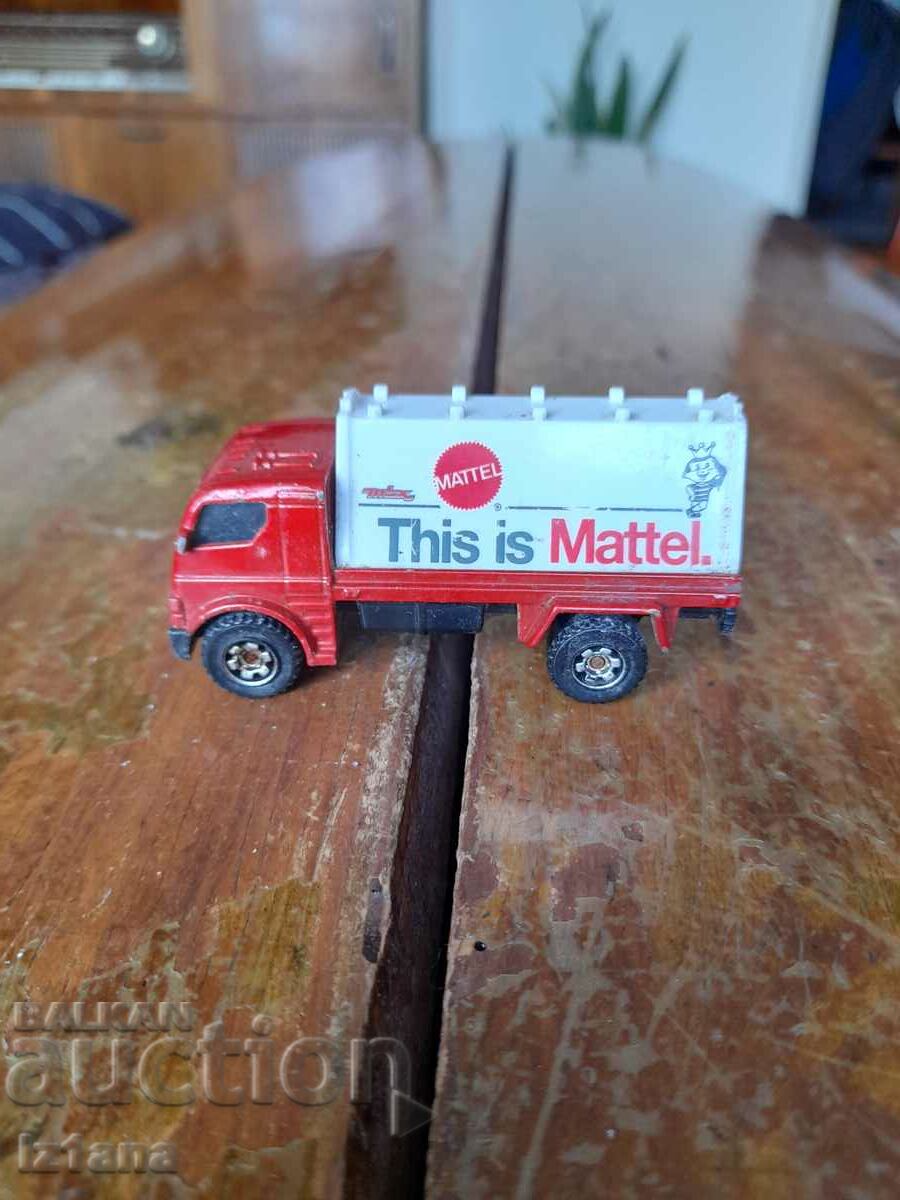 Vechi camion Mattel, cutie de chibrituri
