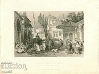 1836 - ΧΑΡΑΚΤΙΚΟ - Τζαμί Σεχζαντέ στην Κωνσταντινούπολη - ΠΡΩΤΟΤΥΠΟ +