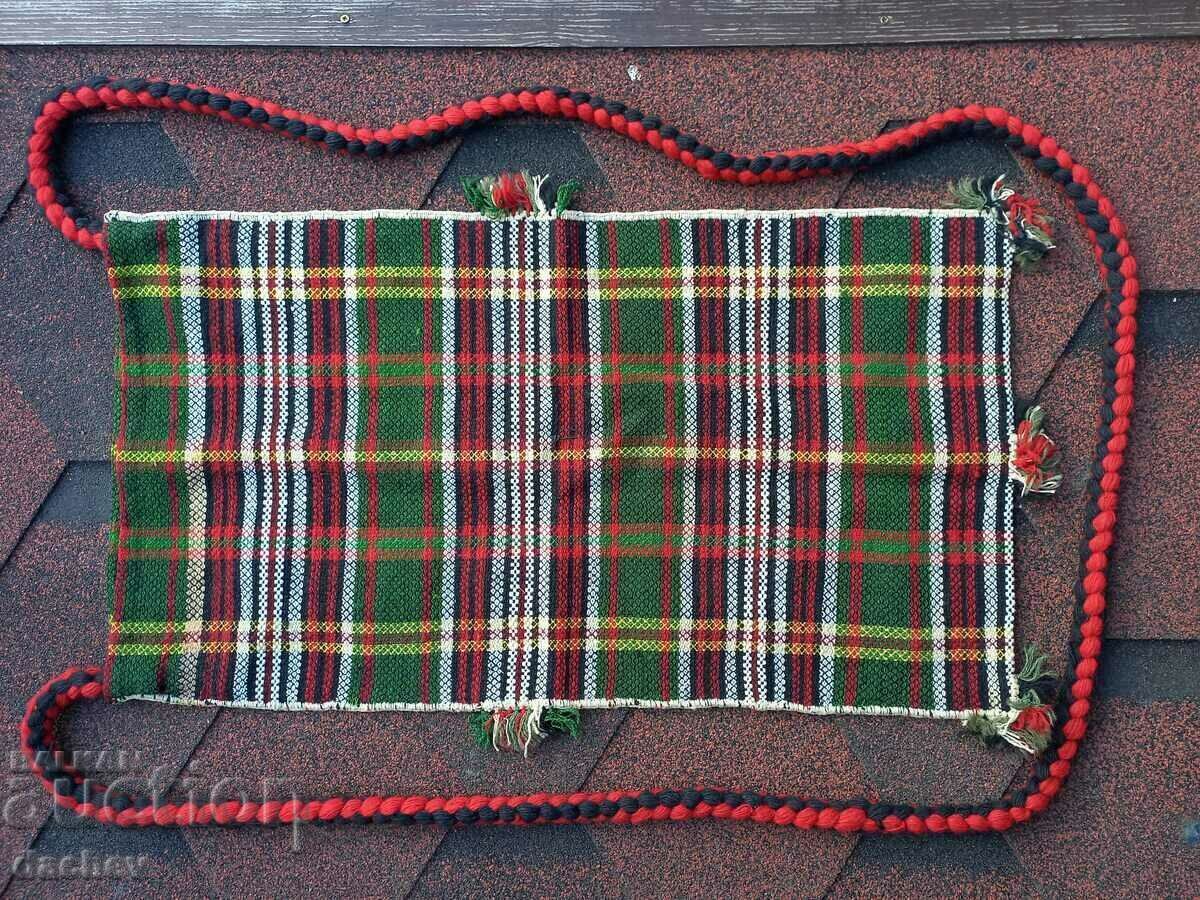 LARGE Old Authentic SHEPHERD BAG folk costume - 7