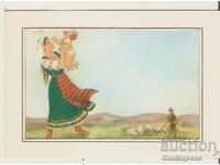 Card Bulgaria Congratulatory Folklore type 3