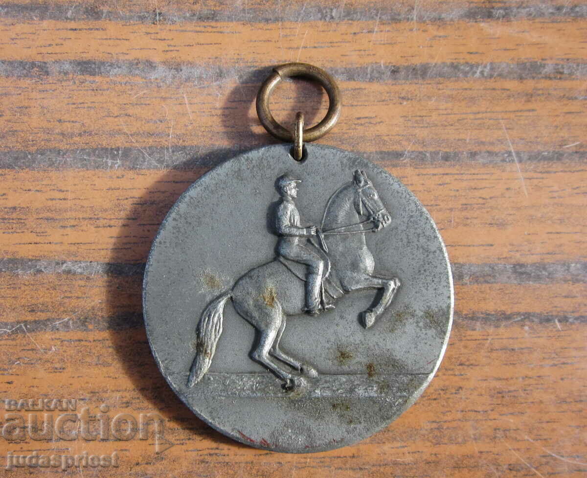 Veche medalie sportivă germană ecvestră 1948