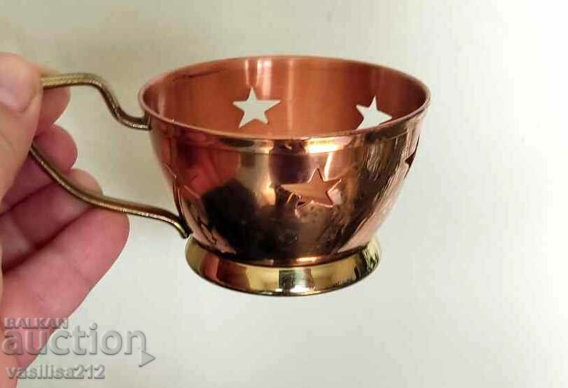 A copper cup with price 4.00 BGN | € 2.05 A copper cup with price 4.00 BGN | € 2.05
