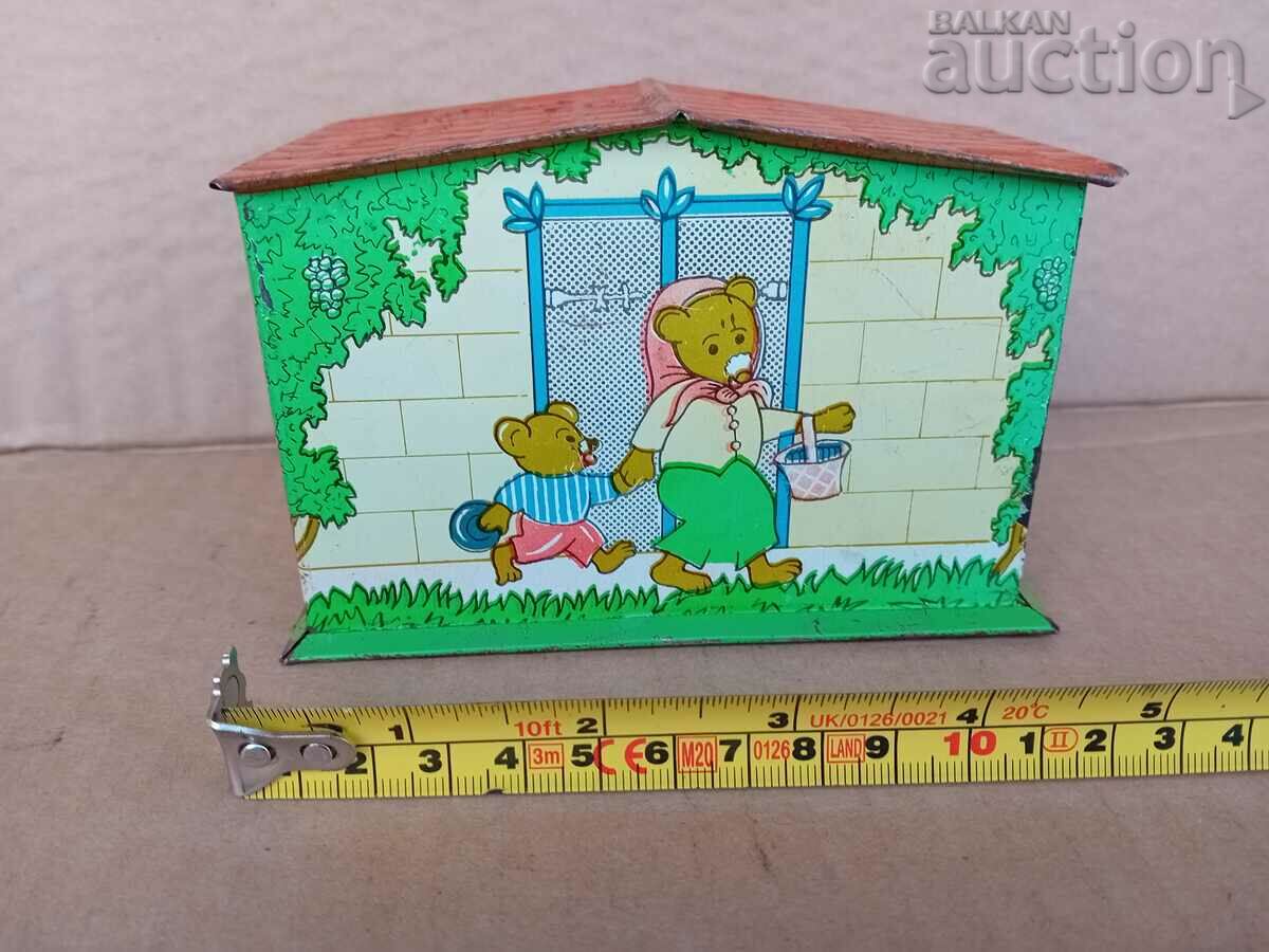 Children's tin toy savings bank 70s retro with price 31.00 BGN | € 15.85 Children's tin toy savings bank 70s retro with price 31.00 BGN | € 15.85