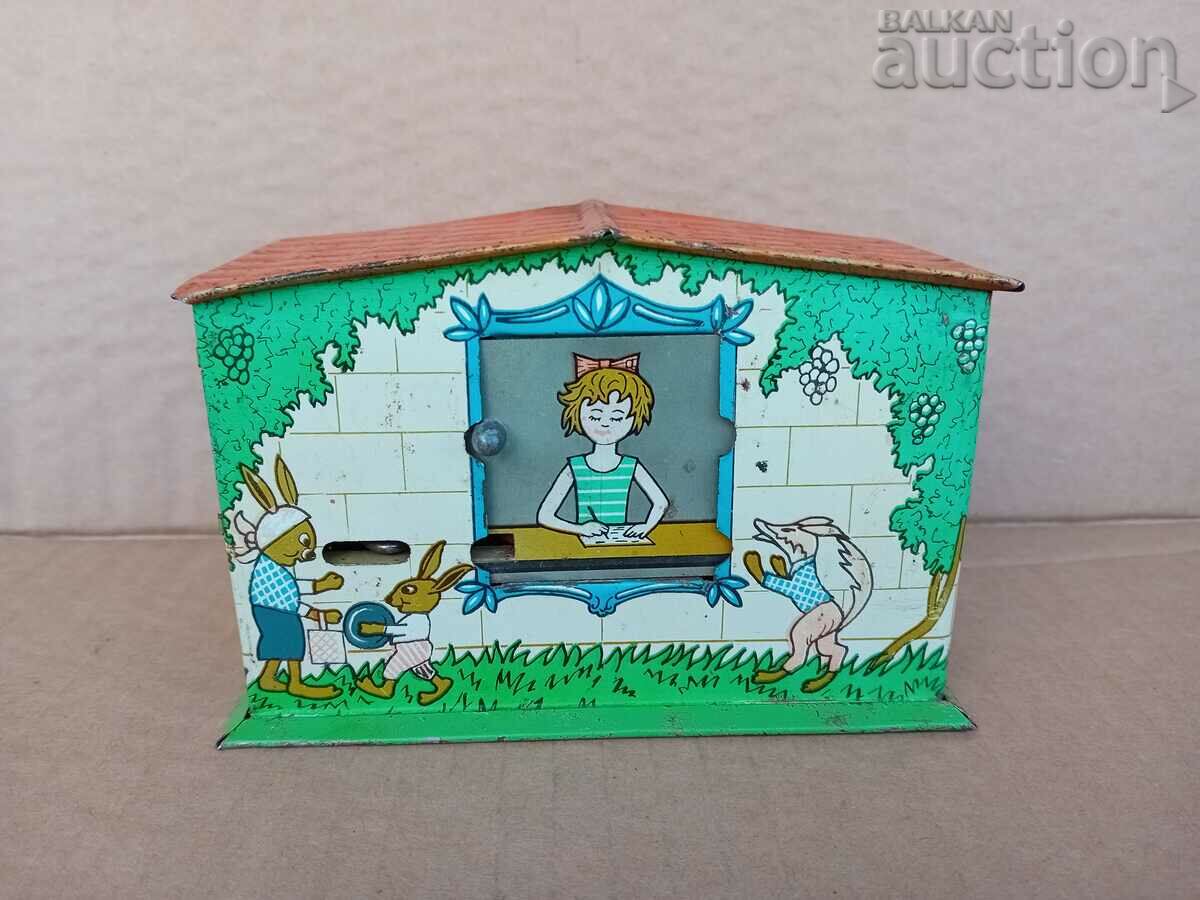 Children's tin toy savings bank 70s retro - 6 Children's tin toy savings bank 70s retro - 6