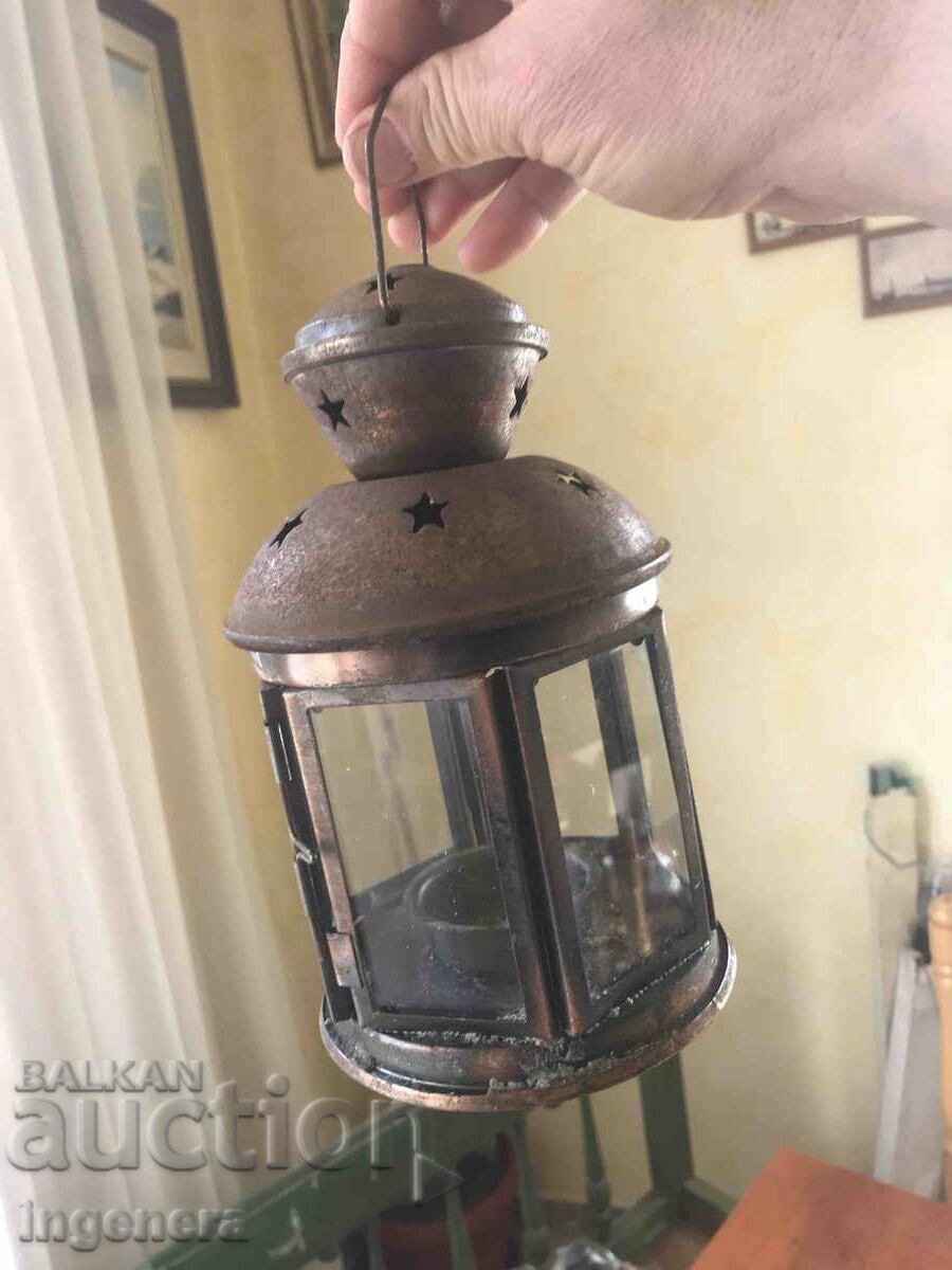 LANTERN DECORATIVE METAL GLASS LIGHT CANDLE - 5 LANTERN DECORATIVE METAL GLASS LIGHT CANDLE - 5