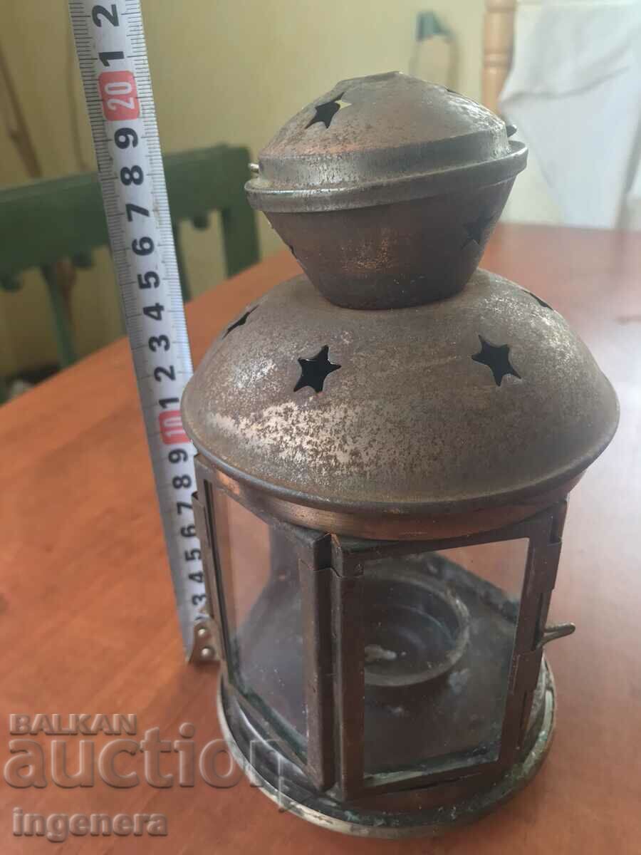 LANTERN DECORATIVE METAL GLASS LIGHT CANDLE - 6 LANTERN DECORATIVE METAL GLASS LIGHT CANDLE - 6