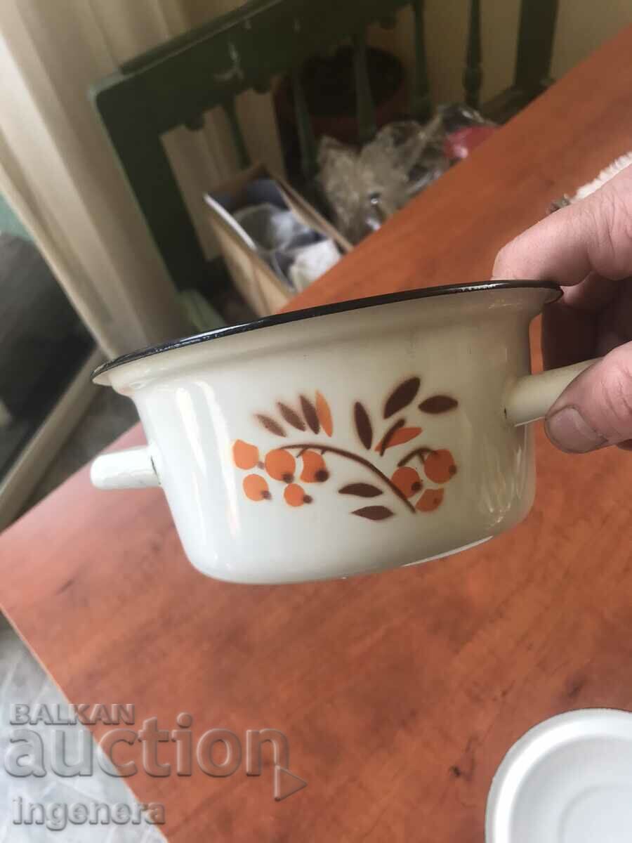 BULGARIA ENAMELED DISH - 5 BULGARIA ENAMELED DISH - 5