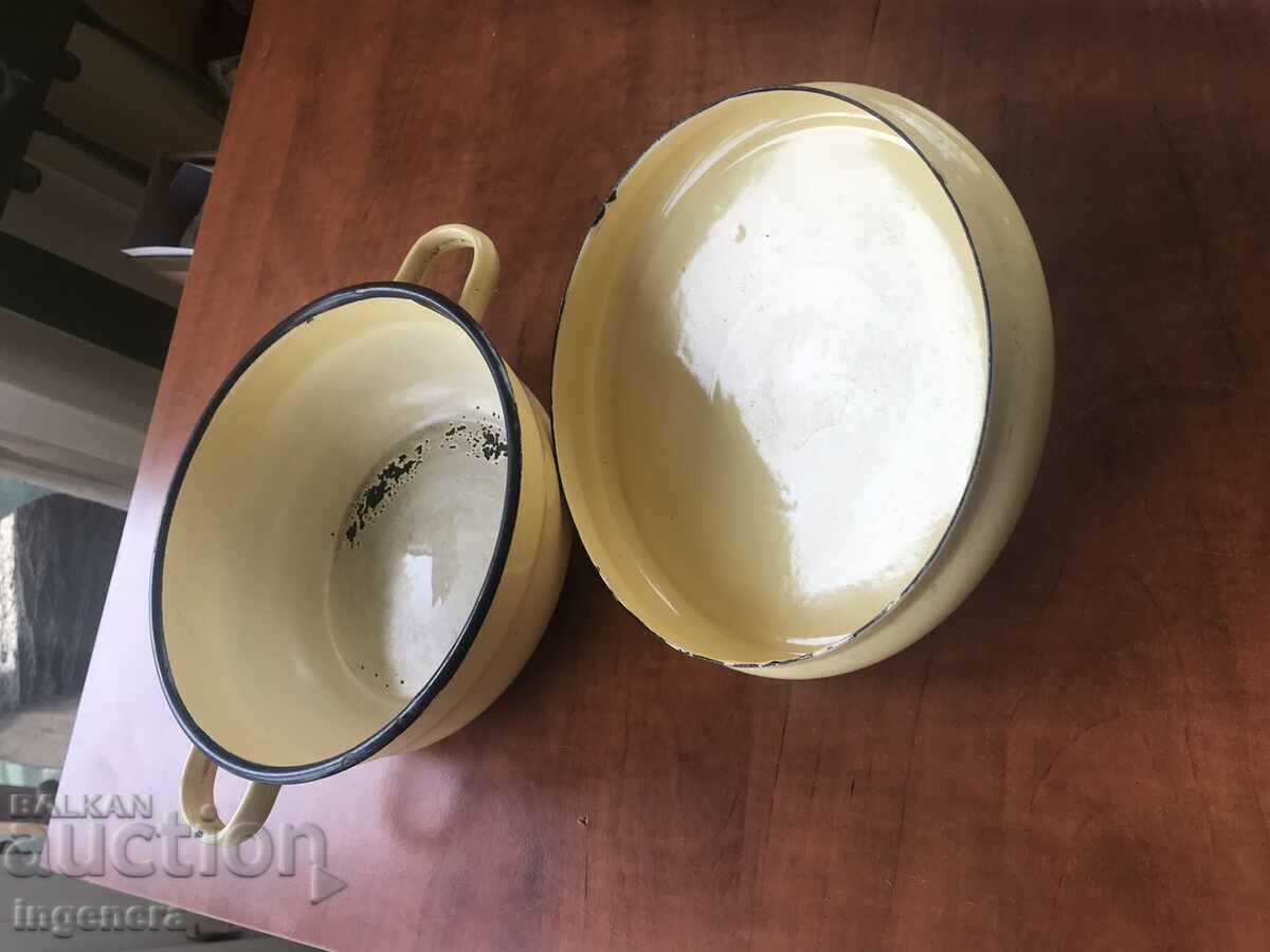 BULGARIA ENAMELED DISH - 5 BULGARIA ENAMELED DISH - 5