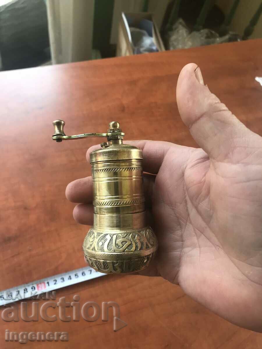 GRINDER GRINDER FOR SPICES ETC.-BRONZE with price 22.00 BGN | € 11.25 GRINDER GRINDER FOR SPICES ETC.-BRONZE with price 22.00 BGN | € 11.25