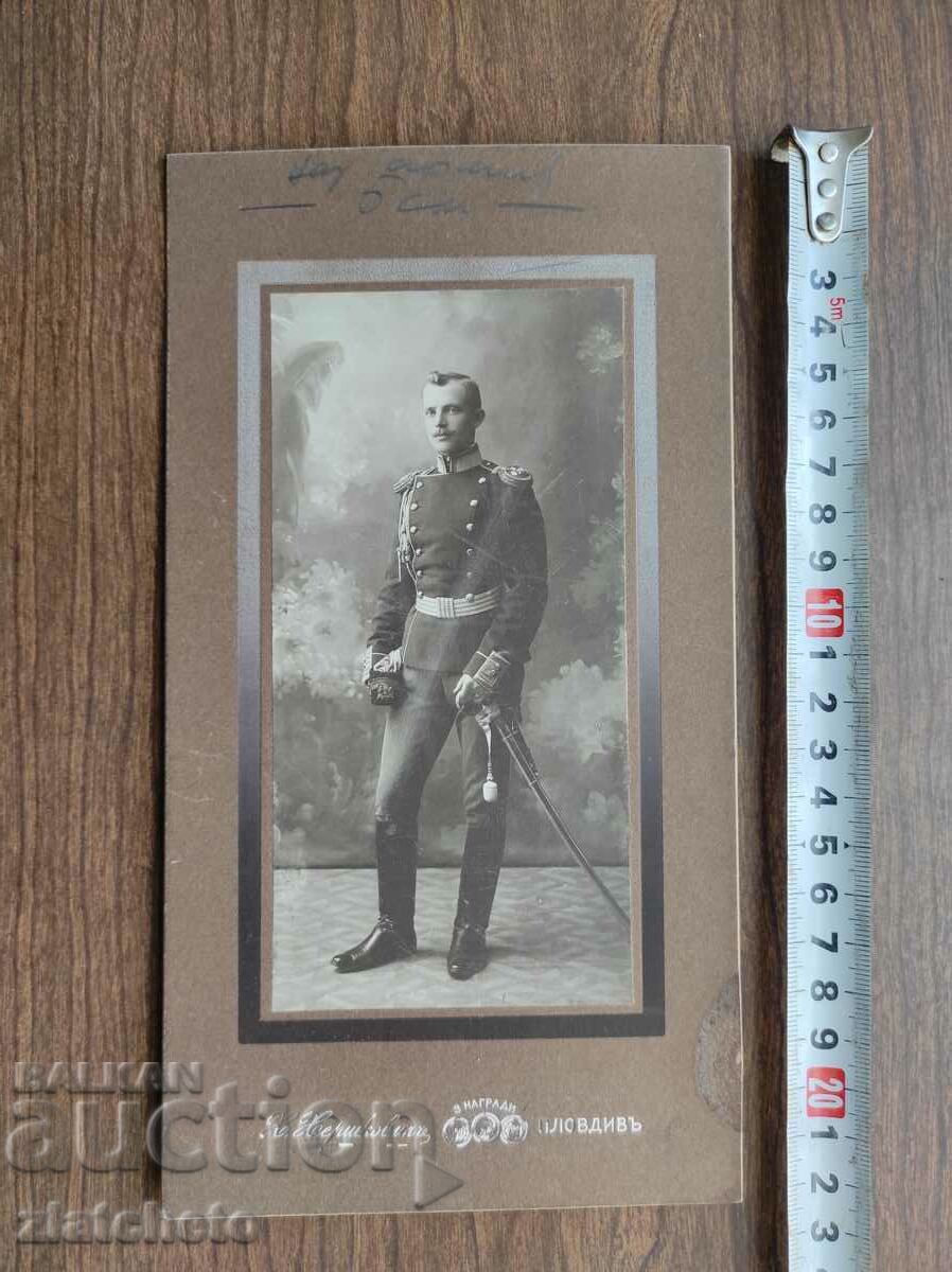 Old photo cardboard Kingdom of Bulgaria - Military