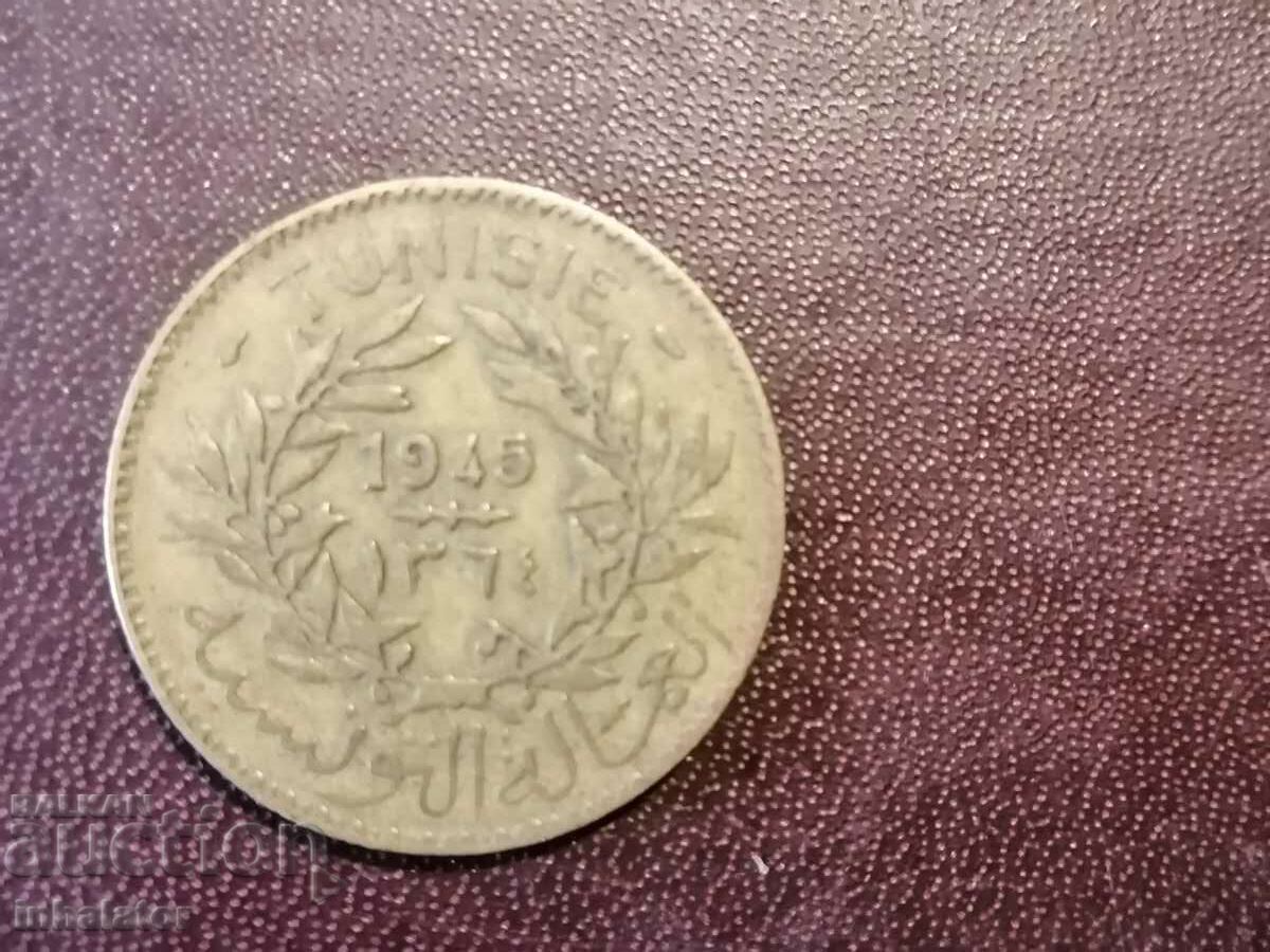 1945 год Тунис 2 франка