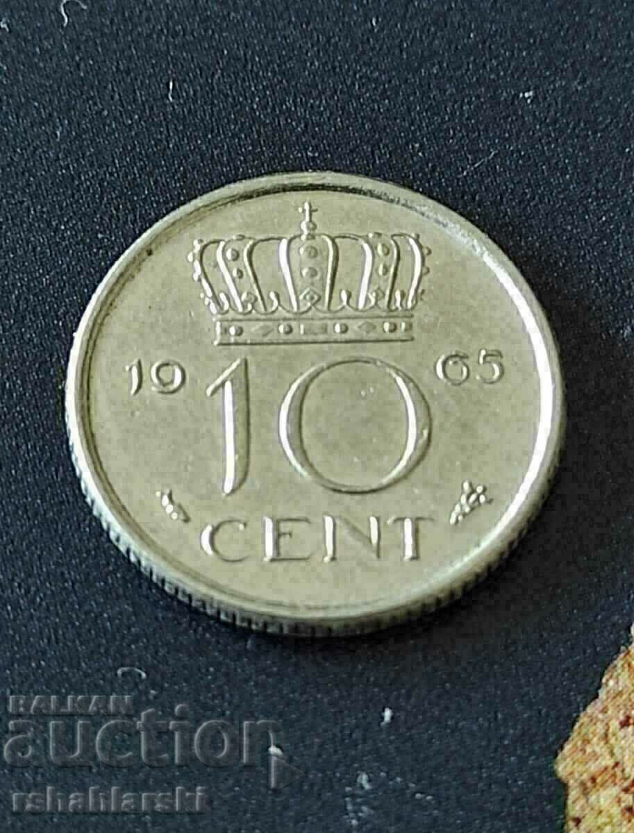 Țările de Jos 10 cenți, 1965