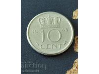 Țările de Jos 10 cenți, 1948