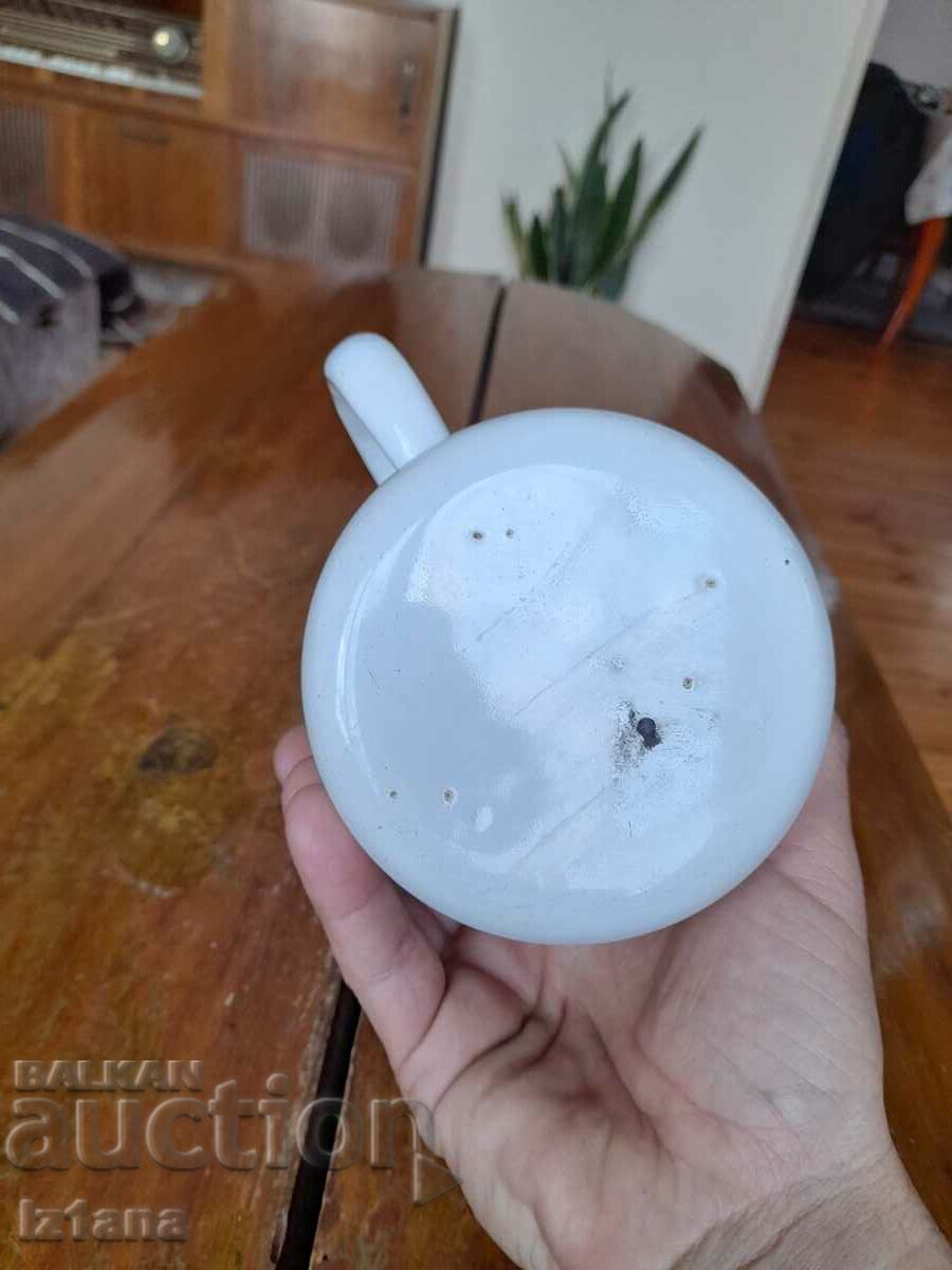 Old enameled jug, cup - 7 Old enameled jug, cup - 7