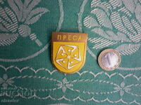 Rare solid bronze badge badge 2 pcs