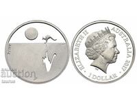 AUSTRALIA 1 DOLLAR 2017 Silver. CERTIFICATE