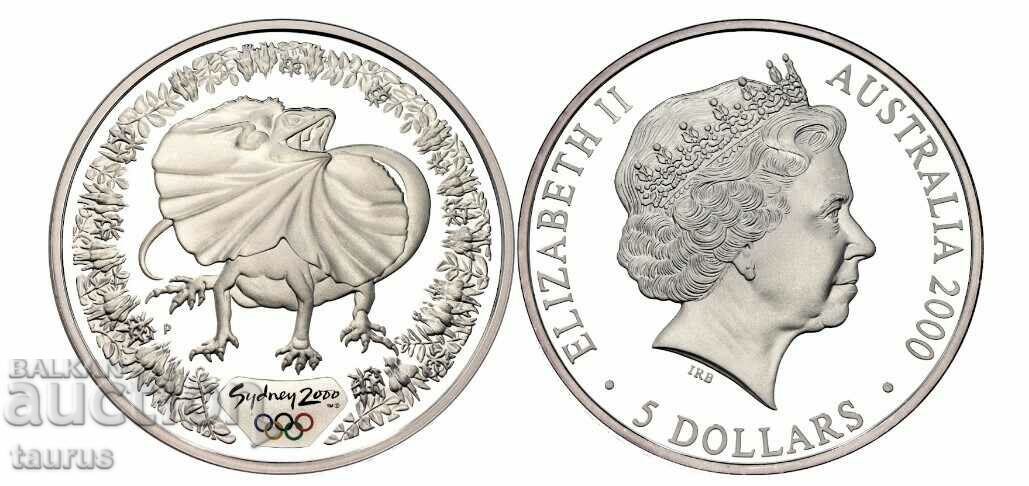 AUSTRALIA 5 DOLLARS, 2000 Silver.