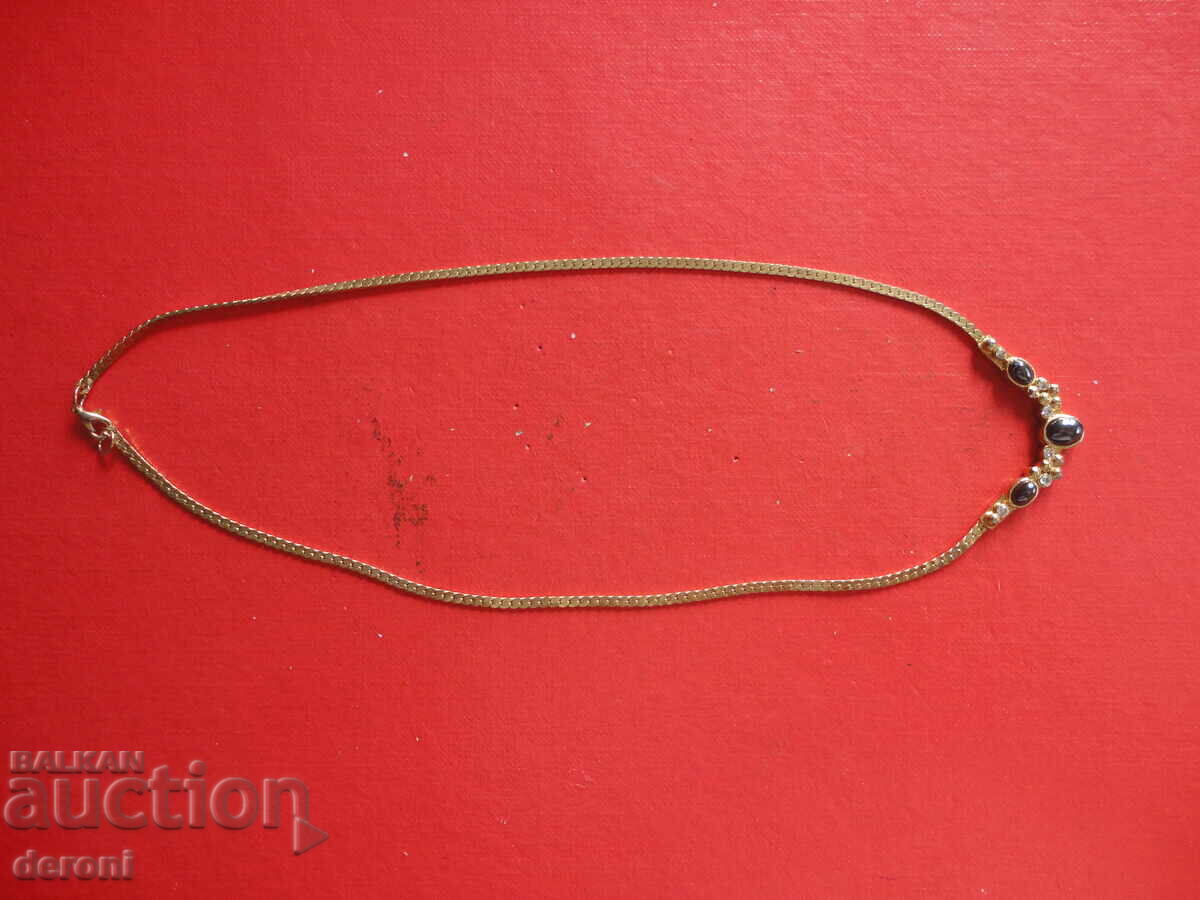 Colier uimitor placat cu aur cu 6 pietre - 5 Colier uimitor placat cu aur cu 6 pietre - 5