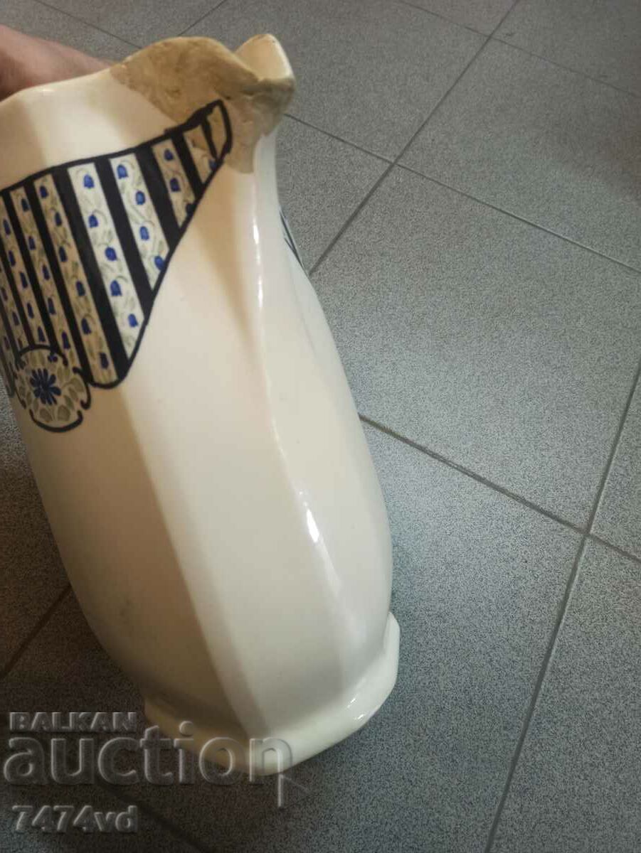 Delivery of ANTIQUE PORCELAIN HUGE JUG 1866. Delivery of ANTIQUE PORCELAIN HUGE JUG 1866.