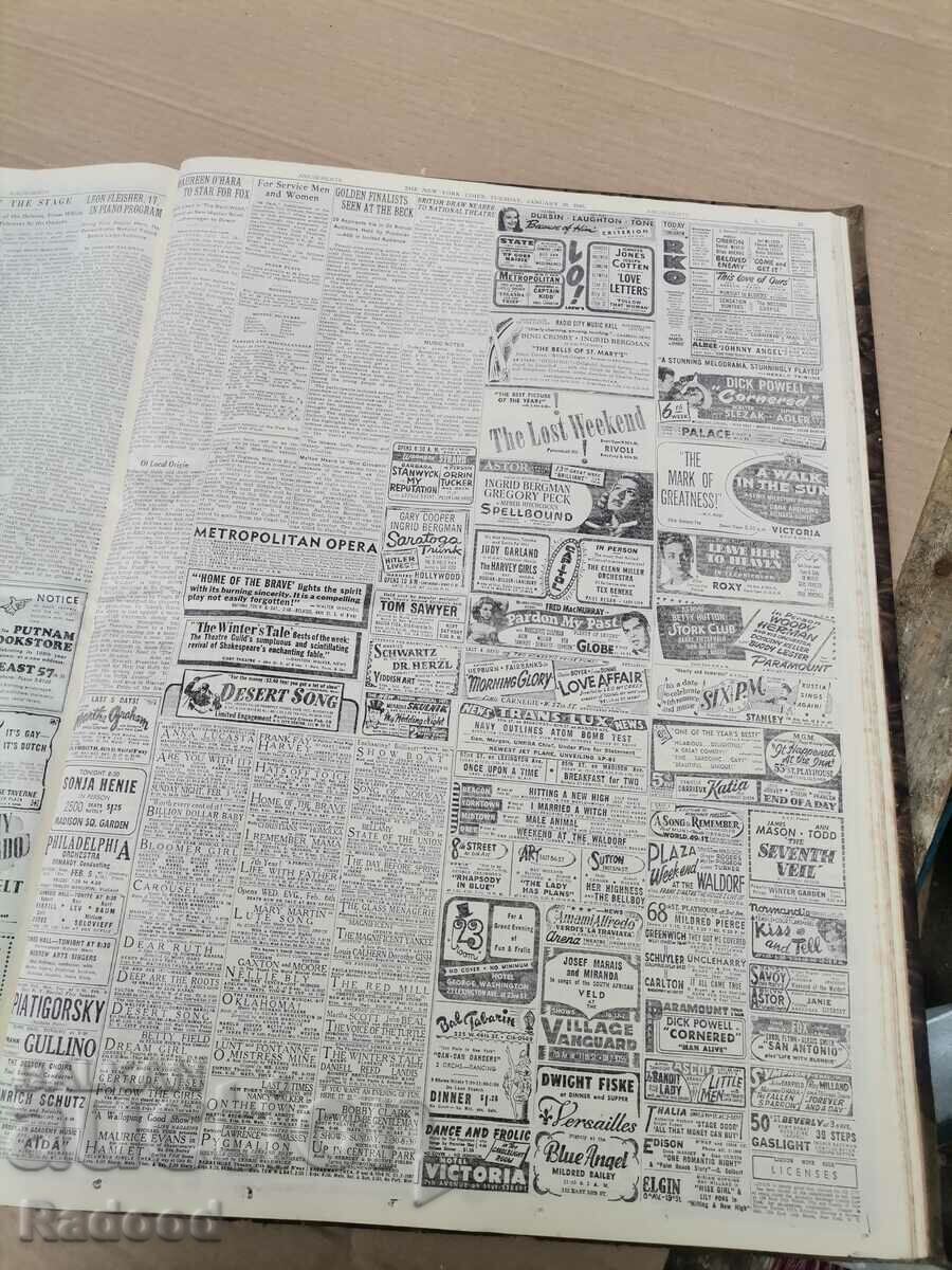 Delivery of The Nem Hork Times 1946 Delivery of The Nem Hork Times 1946