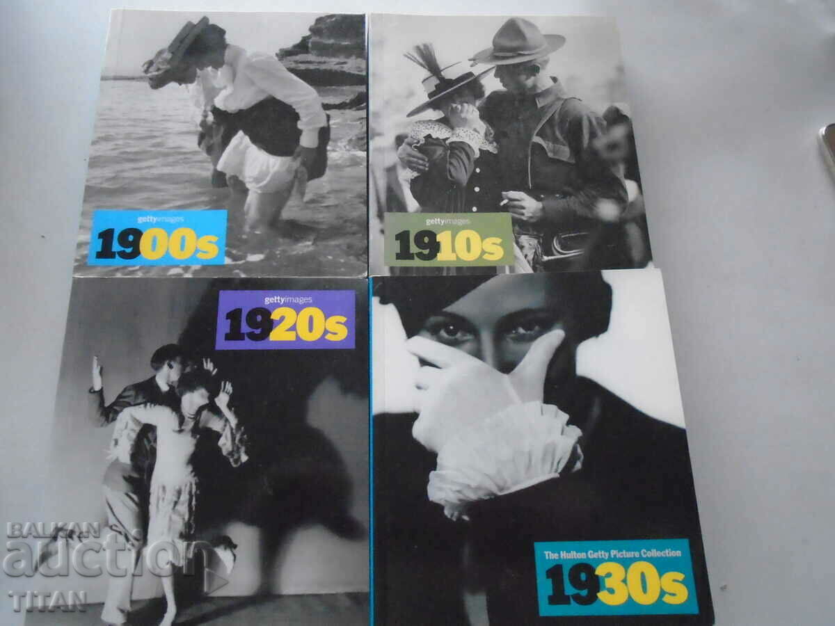 9 volumes of photographs and text for each decade of the 20th century