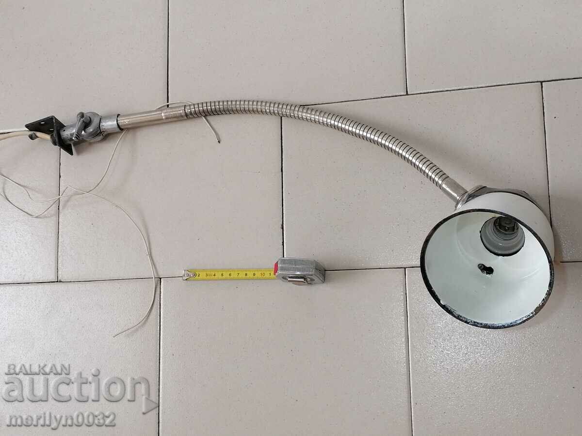 Movable electric industrial lamp bakelite, USSR enamel Lux lampion - 7 Movable electric industrial lamp bakelite, USSR enamel Lux lampion - 7