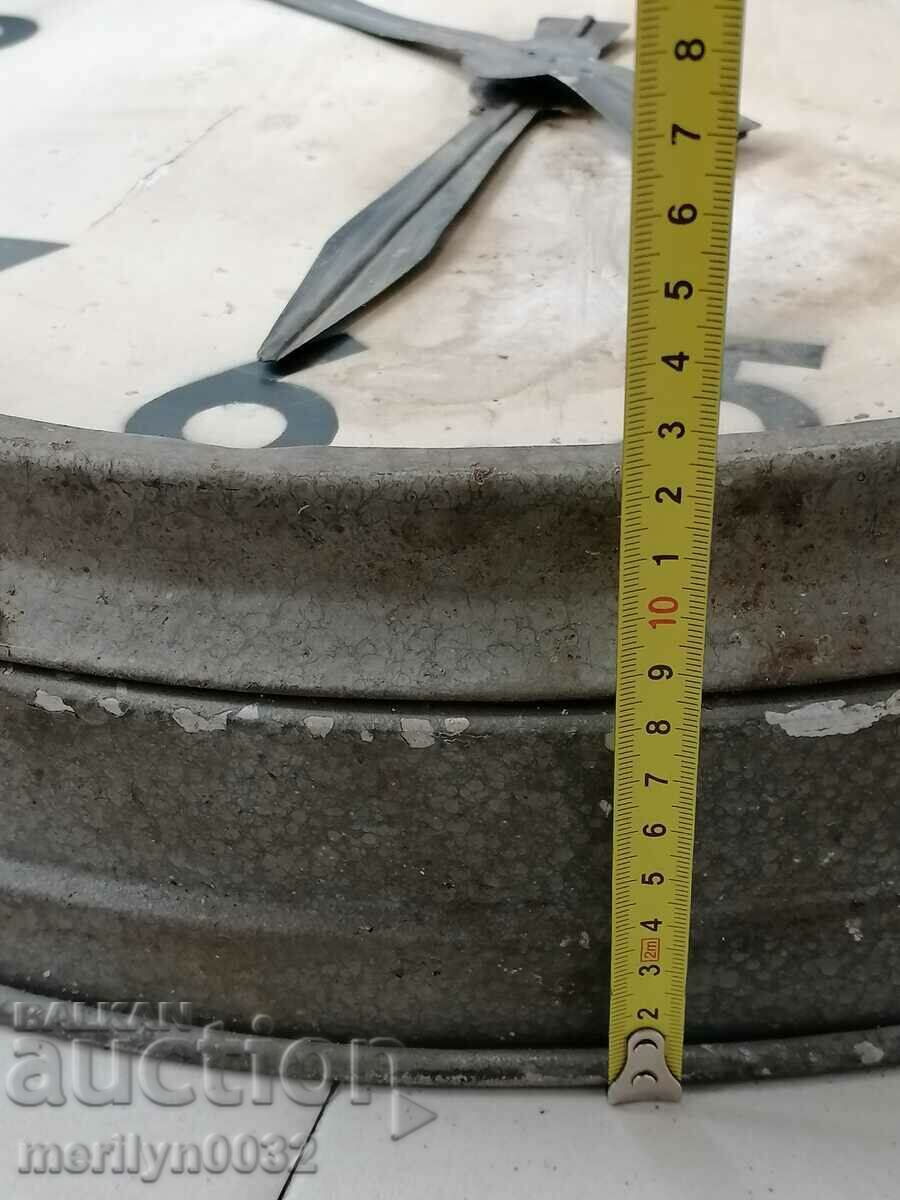 Auction  An old electric wall clock from the social work plant NRB