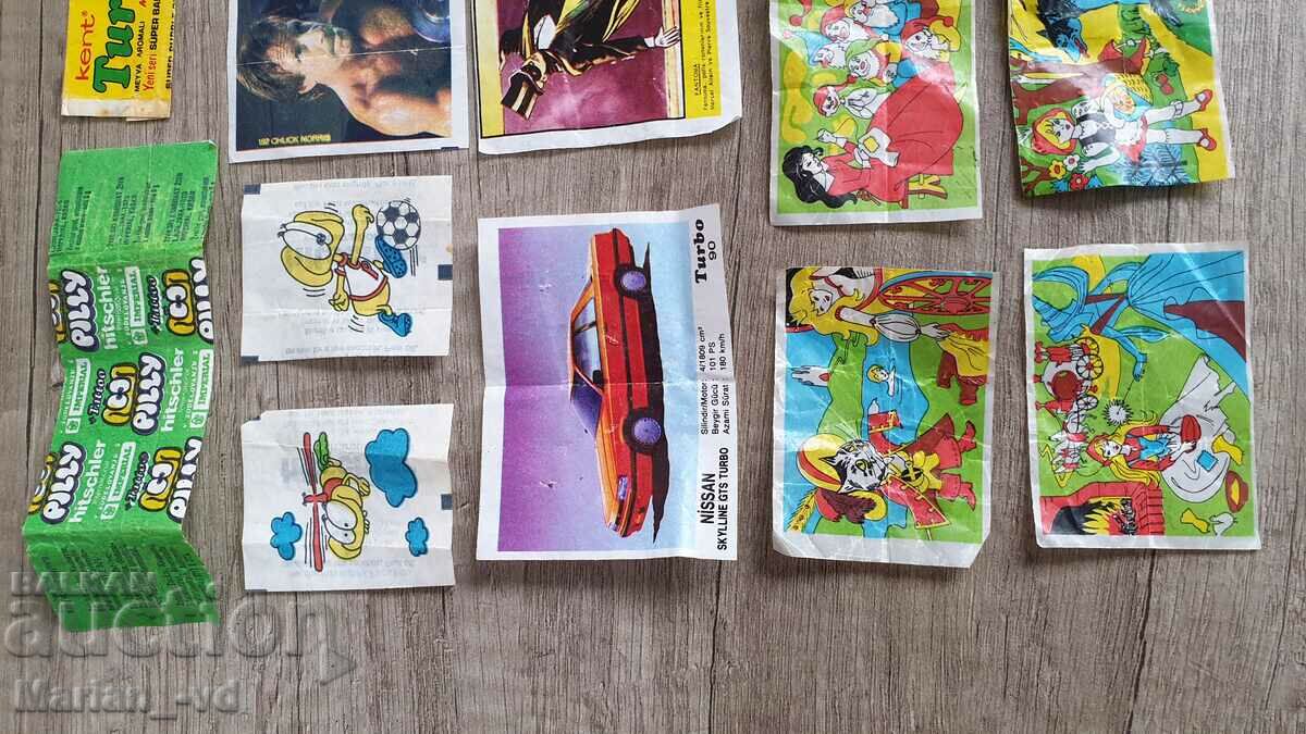 Licitație Poze vechi cu gumă de mestecat și ambalaje