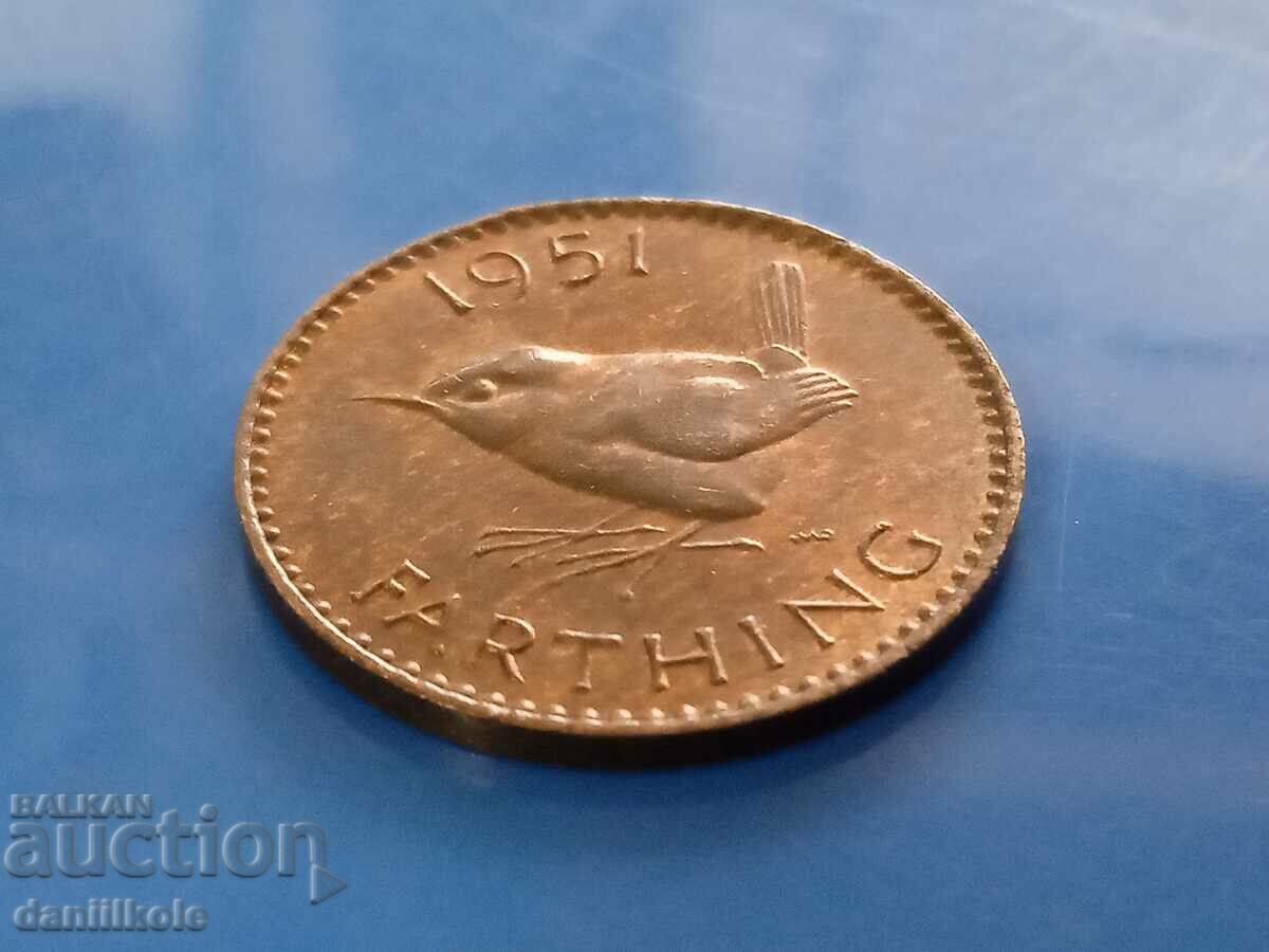 Delivery of *$*Y*$* GREAT BRITAIN 1 FARTHING 1951 - aUNC *$*Y*$* Delivery of *$*Y*$* GREAT BRITAIN 1 FARTHING 1951 - aUNC *$*Y*$*