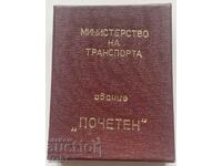 Title Honorary Ministry of Transport