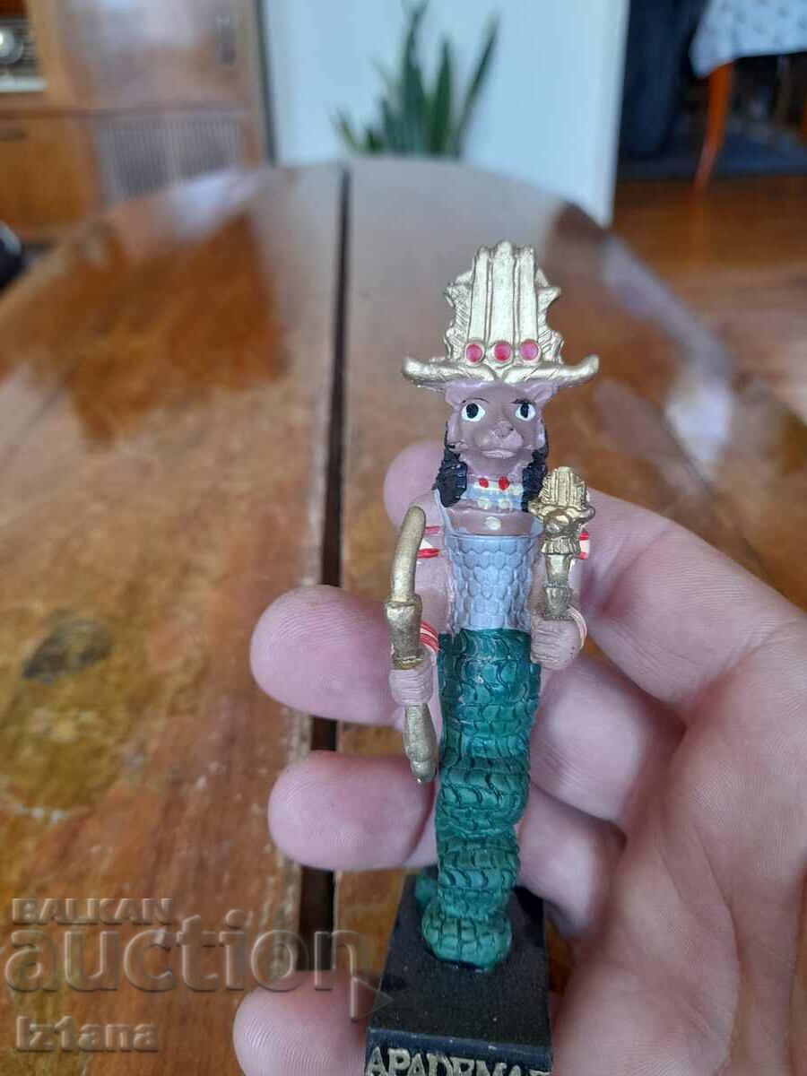 Auction Old figurine, pharaoh Apademak Auction Old figurine, pharaoh Apademak