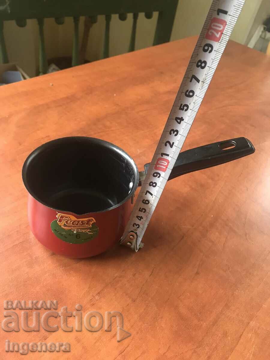 JEZVE METAL ENAMELED DISH NEW with price 5.00 BGN | € 2.56 JEZVE METAL ENAMELED DISH NEW with price 5.00 BGN | € 2.56