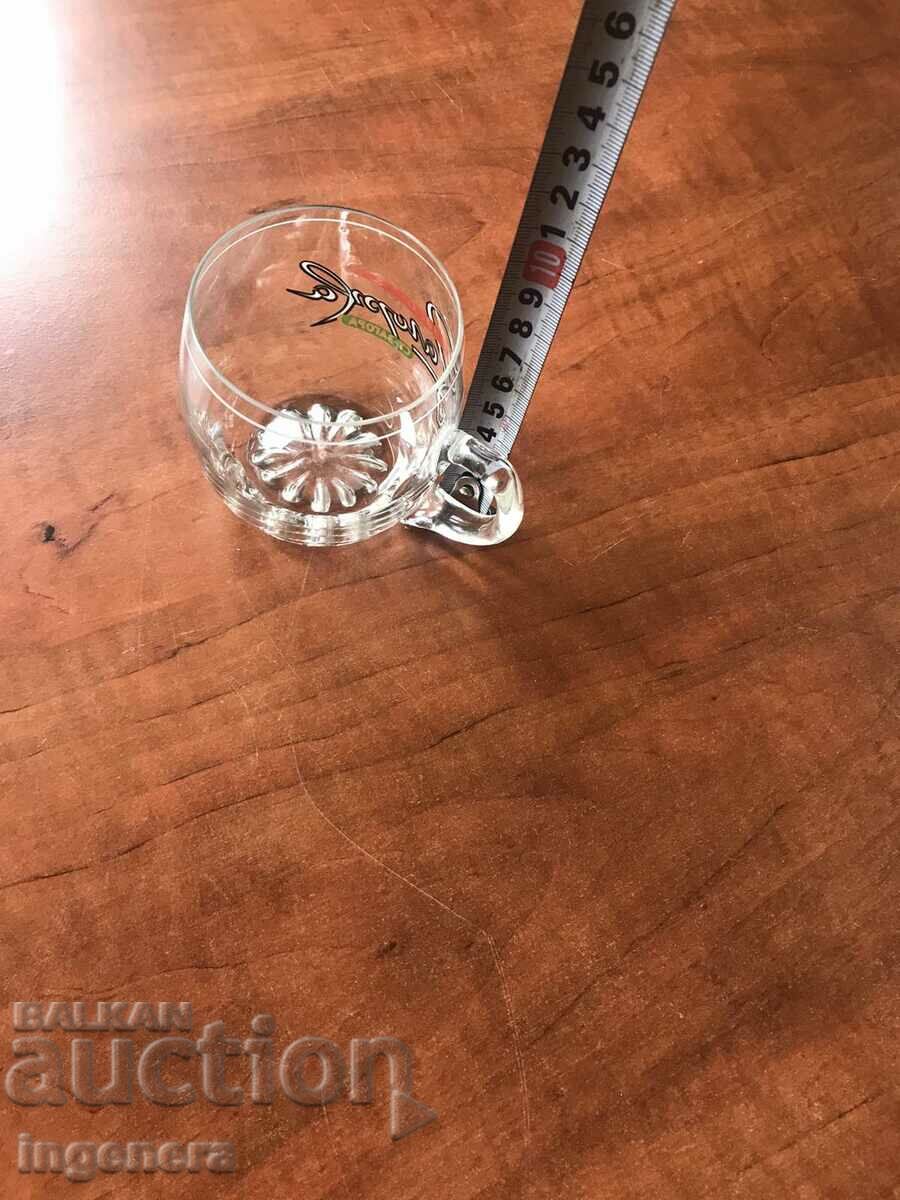 GLASS MUG ADVERTISING-300 ML with price 6.00 BGN | € 3.07 GLASS MUG ADVERTISING-300 ML with price 6.00 BGN | € 3.07