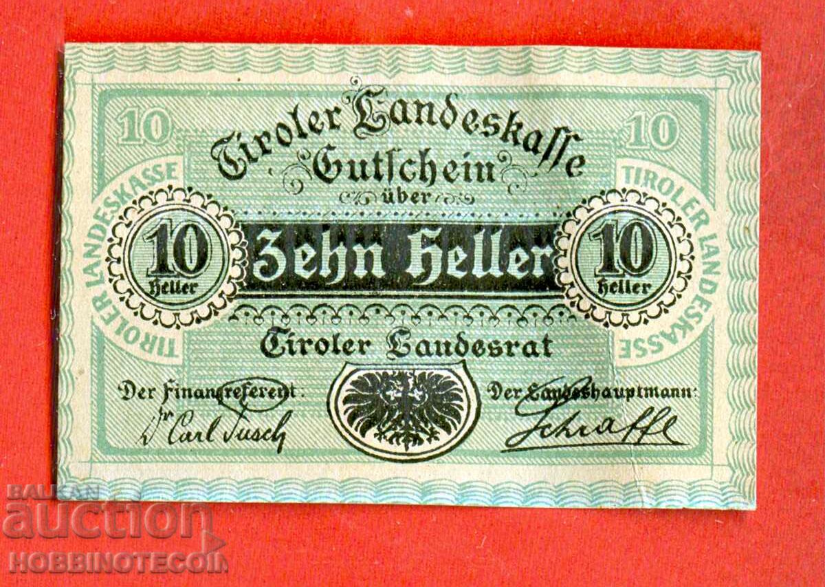 NOTGELD 10 Heller - 1920