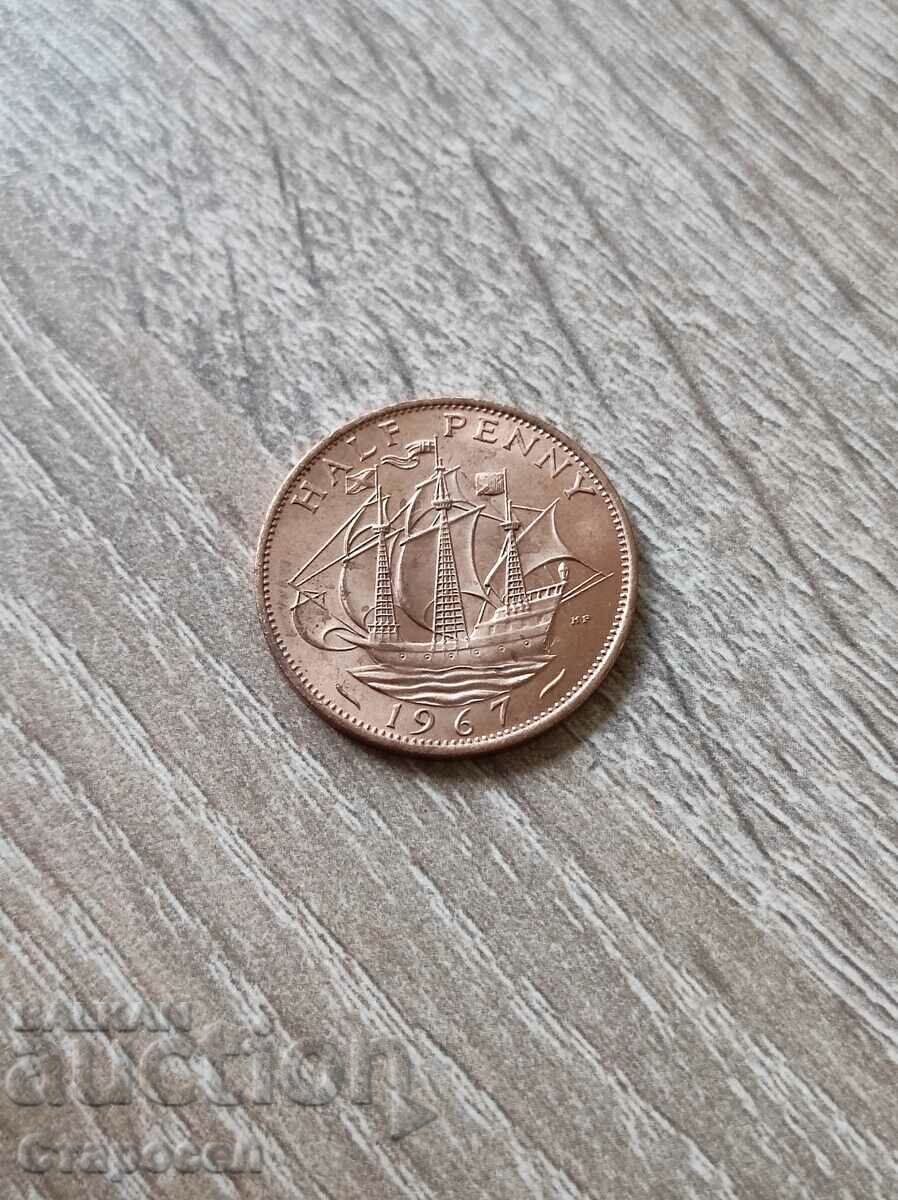 1/2 penny 1967 Marea Britanie